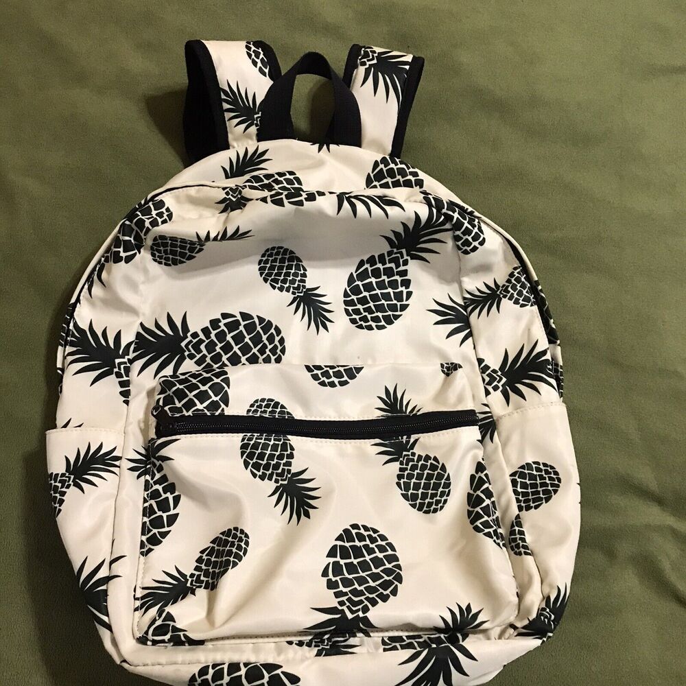 16" School Pineapple Backpack for Teens Woman Fashion with USB Charging Port‎